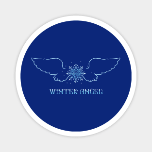 Winter Angel Wings Magnet